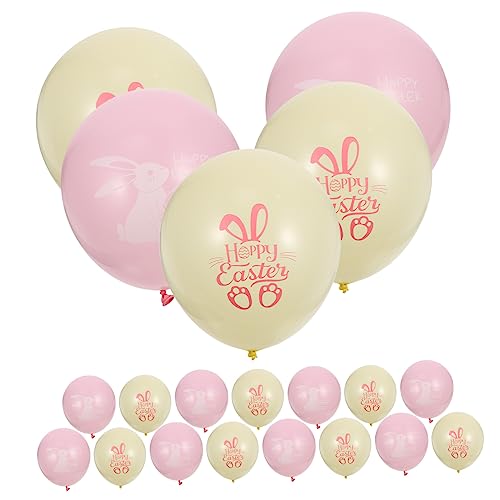 OFFIGAM 20 Stück 12 Osterballons Ballons für Ballontiere pastellfarbene Luftballons blaugrüne Luftballons wandverkleidung wand polsterung Kaninchen-Latexballons Latexballons bedrucken von OFFIGAM