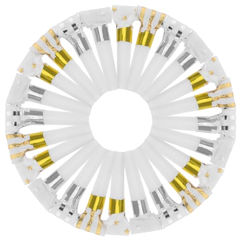 OFFIGAM 24 Stück Blowouts Krachmacher Partygebläse Geburtstags-Cheer-Requisiten Pfeifen Für Kinder Krachmacher Für Neujahrs- Und Geburtstagsfeiern von OFFIGAM