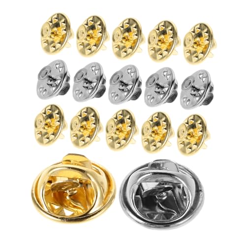 OFFIGAM 30 Sets Pin-rückseiten, Metall-anstecknadel-rückseiten, Pin-sicherheits-rückseiten, Abzeichen-abzeichen, Pin-rückseiten, Ersatz Für Brosche, Krawatte, Hut, Abzeichen, Abzeichen von OFFIGAM