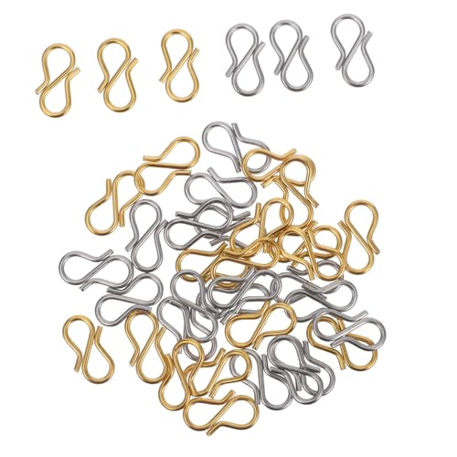 OFFIGAM 40 Stück Haken Aus Edelstahl Kette Zur Schmuckherstellung Anhängerverschluss Hummerschere Halsketten-verlängerungsverschluss Verlängerungsketten Für Halsketten Rostfreier Stahl von OFFIGAM
