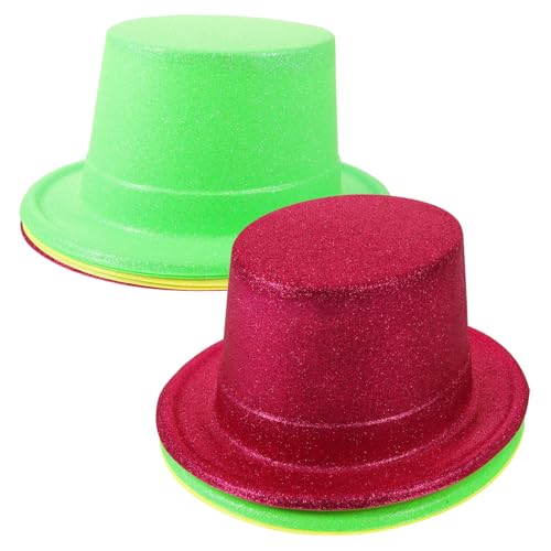 OFFIGAM 6st Partyhüte Aus Papier Fedora-kappe Hüte Anziehen Fedora-kostümhut Kostüm Hüte Papierkappe Cosplay -hut Papierhüte Zauberer Mütze Party-fedora-hut Papier Tophat von OFFIGAM