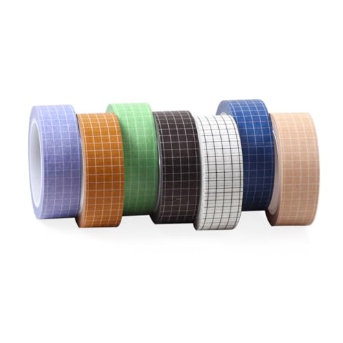 OFFIGAM 7 Stück Washi-Klebeband Klebeband für Scrapbooking Heimwerken reflektierendes Band zäh Mundband büroartikel büromaterial aufkleber Washi-Tape für Scrapbooking DIY Washi Tape von OFFIGAM