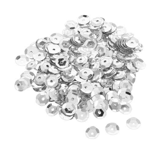 OFFIGAM 800Stücke Runde Pailletten Silber Iridescent Glitzerlose Perlen mit Löchern für DIY Bastelprojekte Kleidung und Home Decor OFFIGAM 800Stücke Runde Pailletten Silber Iridescent Glitzerlose Perlen mit Löchern für DIY Bastelprojekte Kleidung und Home Decor von OFFIGAM