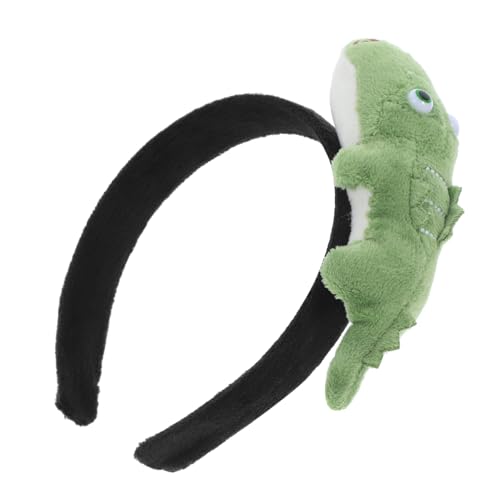 OFFIGAM Bezauberndes Puppen-stirnband in Krokodilform Für Partys, Geburtstage Und Cosplay-events. Einzigartiges Haar-accessoire, Cosplay-kopfschmuck von OFFIGAM