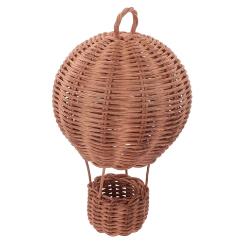 OFFIGAM Heißluftballon Aus Gewebtem Rattan, Handgefertigt, Heißluftballon Zum Aufhängen, Foto-Requisite, Boho-kinderzimmer-Dekoration Für Kinder, Vorschul-Dekoration von OFFIGAM