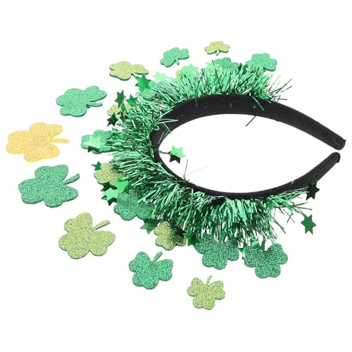 OFFIGAM Stirnbänder Zum St. Patrick's Day, Krone Mit Glitzerndem Grünen Haarband, Festlicher Irischer Kostüm-kopfschmuck Für Feiern, Paraden Und Partys von OFFIGAM