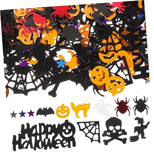 OFFSCH 1 Packung Halloween Dekoration Konfetti Fledermaus Konfetti Hexen Konfetti Halloween Wörter Buchstaben Kürbis Konfetti Grusel Konfetti Spinnen Konfetti Dekoratives von OFFSCH