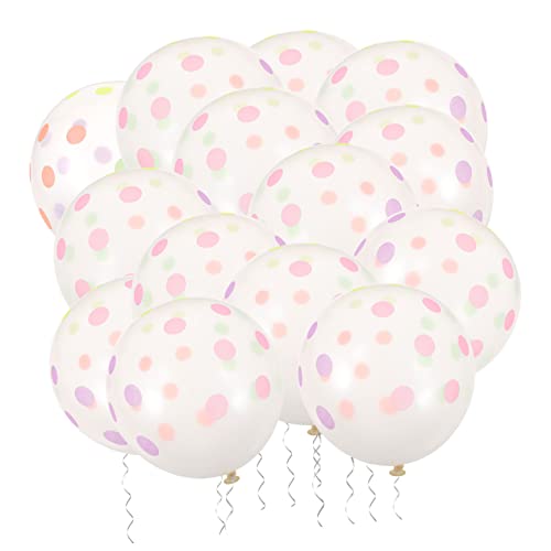 OFFSCH 1 Packung fluoreszierender Ballon Ballons mit leuchtenden Punkten Hochzeitsballons hochzeits ballons hochzeitsluftballons Dekor Neon leuchtende Ballons Partyballons Latexballon von OFFSCH