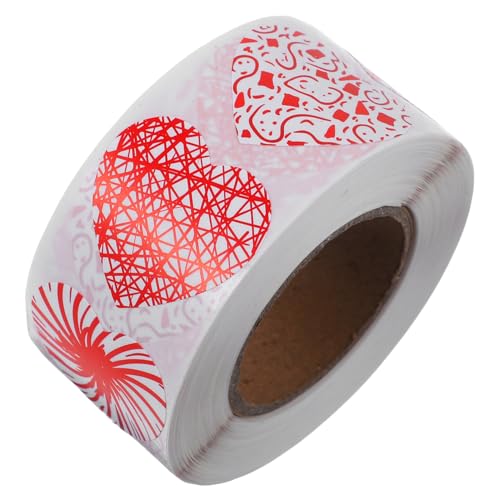 OFFSCH 1 Rolle Liebe Aufkleber Valentinsgrüße Karte Boxen mit Deckel Pop Geburtstag geldumschläge umschlag slice Umschläge Verschlussetiketten valentinstag aufkleber beschichtetes Papier von OFFSCH