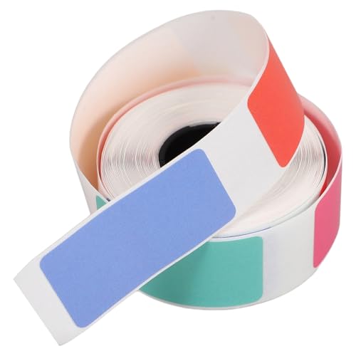 OFFSCH 1 Rolle Thermoetikettenpapier Bedruckbares Aufkleberpapier Rechtecke Beschriften Roter Aufkleber Transparent Verschieben Von Etiketten Farbige Etiketten Selbstklebendes Papier von OFFSCH