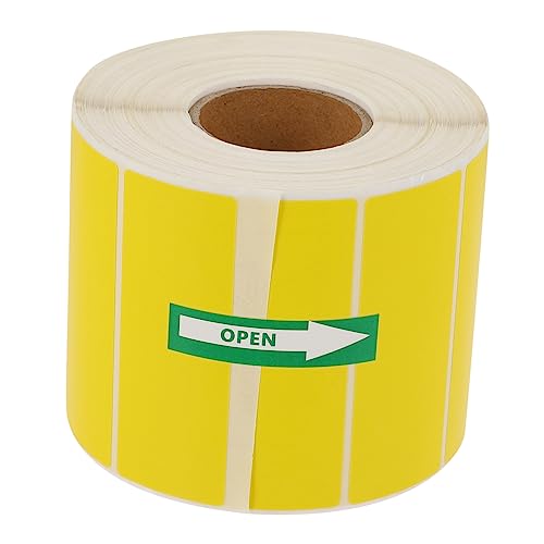 OFFSCH 1 Rolle selbstklebendes Druckpapier farbige Etikettenaufkleber Etiketten aus beschichtetem Papier Porto preisschild büroartikel einfache Preisaufkleber Barcode-Druckpapiere Yellow von OFFSCH