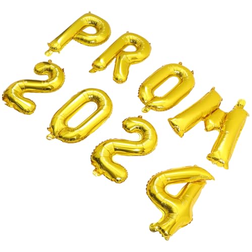 OFFSCH 1 Satz 2024 Luftballons Für Die Abschlussfeier Ballballon Rahmen Partydekor Dekorationen Für Hochzeitsballons Helium Konfirmationsballons Retro Ballonbogen Aluminiumfolie Golden von OFFSCH