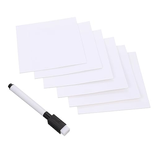 OFFSCH 1 Satz Bequemlichkeit Der Wieder Verwendung Whiteboard-haftnotizen Haftnotiz Trocken Abwischbar Trocken Abwischbare Etiketten Haftnotizen Trocken Abwischbar Weiß Whiteboard-folie von OFFSCH