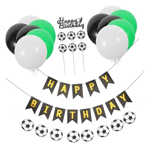 OFFSCH 1 Satz Dekorationen für Fußballpartys kindergeburtstags dekoration party sachen Kuchendekoration Zubehör für Fußball-Geburtstagsfeiern Zubehör für Fußballpartys Party-Banner Papier von OFFSCH