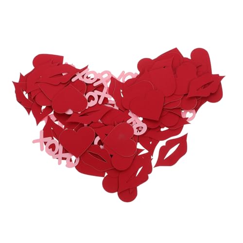 OFFSCH 1 Satz Konfetti zum Valentinstag Konfetti auf dem Hochzeitstisch dekoratives Konfetti konfettiballone schreibtischdeko lichtdeko Hochzeitskonfetti-Accessoire liebe Konfetti Papier von OFFSCH