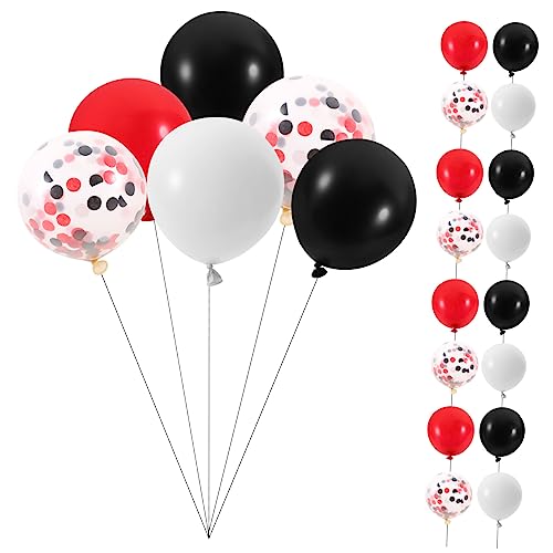 OFFSCH 1 Satz Partydekorationen Luftballons Hochzeitsballons Valentinstag-ballons Halloween-party-ballon Behälter Für Partygeschenke Party-ballon-kulisse Schwarzer Ballon Emulsion von OFFSCH