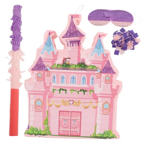 OFFSCH 1 Satz Prinzessin-schloss-pinata Hängendes Pinata-dekor Kinderparty Pinata Pinata-spiel Prinzessin Geburtstagsdekoration Geburtstagsspielzeug Pinata Süßigkeitenhalter Papier von OFFSCH