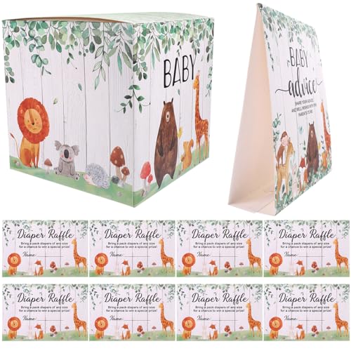 OFFSCH Babyparty-vorhersagespiel Zubehör 1 Satz Ratgeberkarten Geschenkbox Für Die Party Neuer Eltern von OFFSCH