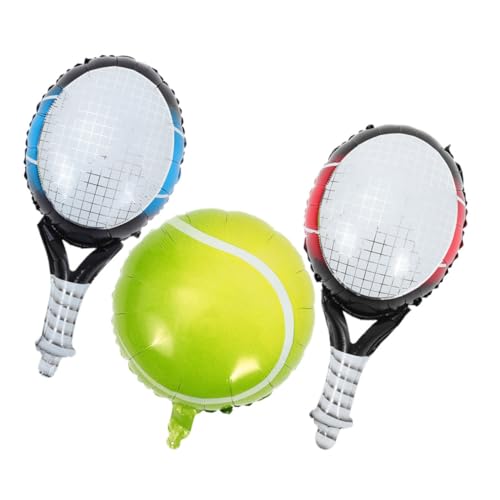 OFFSCH 1 Satz Tennisballon Tennis- Themenballons Sportballons Party-ballonanzug Partyballon Tennisball-ballon Luftballons in Tennisform Luftballons Zum Thema Sport Aluminiumfolie von OFFSCH