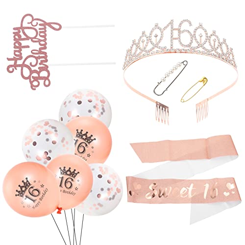 OFFSCH 1 Set Geburtstags Schultergurt Set Girlande Rose Gold Ballon Mom Für Geburtstag Ballon Hochzeitsdekor Geburtstag Schärpe Für Frauen Prom Balloons Geburtstagsfeier von OFFSCH