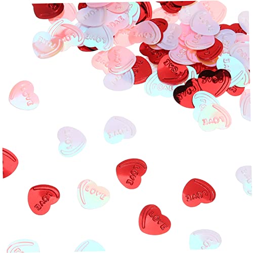 OFFSCH 10 Packungen liebe Konfetti Foto-Requisiten für Hochzeitsfeiern party dekoratives konfetti hochzeits dekoration wedding decoration Konfetti aus Plastik Tischdeko Konfetti von OFFSCH