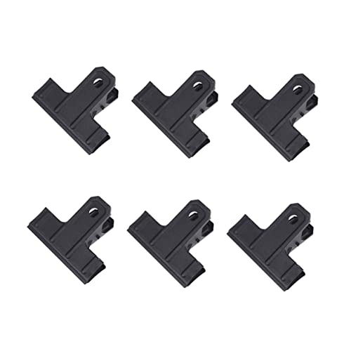 OFFSCH 10 Stk Metallbinder Mini-ordner Schwarze Heftklammern Büroklammern Schwarze Ordner Schwarze Clips Aktenklammern Black von OFFSCH