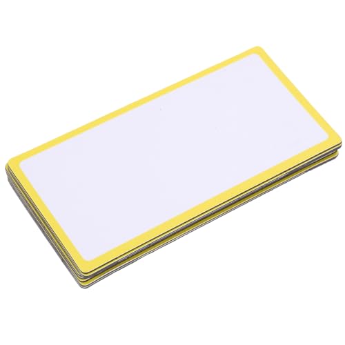 OFFSCH 10 Stück Magnetische Kühlschrank Tags Magnete Für Whiteboard Aufkleber Für Whiteboard Whiteboard Magnetische Etiketten Gelb Beschichtetes Papier Weich Magnetisch von OFFSCH