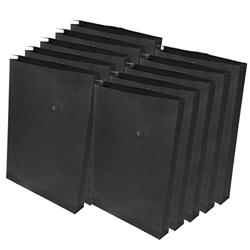 OFFSCH 10 Stück Schnur Kraftpapier-portfolio Kabelbinder Pergamentpapier Kabelorganisator Aktenkästen Konstruktionspapier Registrieren Pakete Dokumentenorganisator Papierhalter Zinn Black von OFFSCH