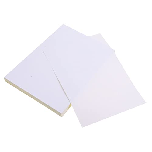 OFFSCH 100 Blatt Bedruckbares Etikettenpapier Selbstklebende Aufkleber Für Drucker Ideal Für Adress Und Versandetiketten Kraftpapier Oder Transparent Individuell Gestaltbar von OFFSCH