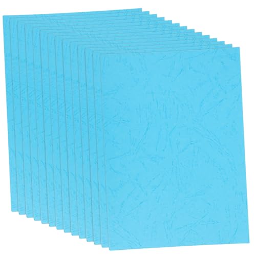 OFFSCH 100 Dokumentenhülle Papierbinder Dokumentdateiordner Bindepapier Präsentationsmappen aus Kraftpapier Papiereinbandhüllen Bindemittel Zubehör Bucheinbandleder Lederpapier Blue von OFFSCH