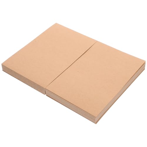 OFFSCH 100 Stk Leere Karte Postkartenpapier Karten Leer Kraftpapierkarte Leere Visitenkarten Zum Ausdrucken Visitenkartenpapier Postkarten Zum Versenden Karteikarten Papierstau Khaki von OFFSCH