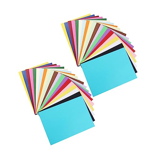 OFFSCH 100st Diy-papier Schimmerndes Papier Kartonpapier Kunstdruckpapier Herstellen Origamipapier Doppelseitig Zeichenpapier Verdicktes Papier A4-papier Handgezeichnetes Papier von OFFSCH