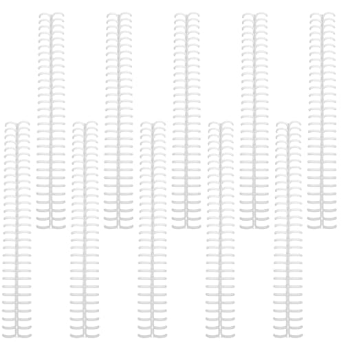 OFFSCH 10St Binderspule aktenkoffer gestängetasche Binderinge aus Draht Notebook-Ring selber machen schnellhefter Ringordner für lose Blätter Ringhefter für Notizbücher Plastik Weiß von OFFSCH