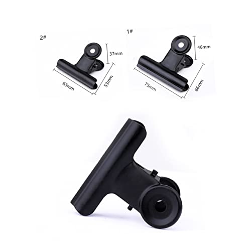 OFFSCH 10St Pin-Clips Büroklammern Scharnierclips schwarz Dokumentenorganisator Klemmen beachten Zeichenclips wandverkleidung wand polsterung Nagelklemmen aus Metall Notizklammern Black von OFFSCH