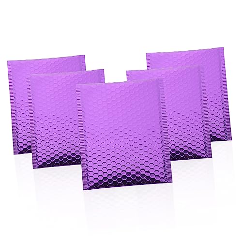 OFFSCH 10st Luftblasenbeutel Bubble Mailer Mit Selbstverschluss Tragbare Versandtaschen Gepolsterte Versandtasche Kleine Gepolsterte Umschläge Tragbares Paket Violett Aluminisierte Folie von OFFSCH