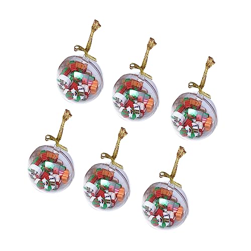 OFFSCH 120st Radiergummi Für Kinder Radiergummis Für Kinder Weihnachtsfeier Liefert Radiergummi Für Schulsachen Weihnachtsbaum Transparent Weihnachtlicher Radiergummi Christbaumschmuck von OFFSCH