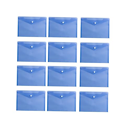 OFFSCH 12St Notizbeutel schul organizer school organizer dateimanager schulorganizer cartape Aktenhalter a4 Ordner Dokumententasche Falttaschen briefumschläge Aktentasche Papiertüte Blue von OFFSCH