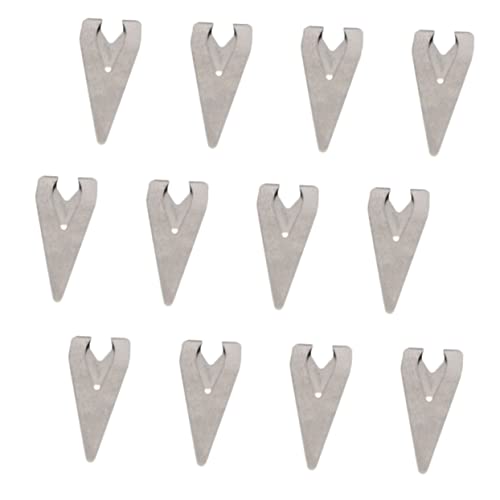 OFFSCH 12st Lesezeichenhalter Aus Metall Planer-clips Film Lesezeichen Retro-label-clips Etikettenklemme Lesezeichen-clips Vintage-sammelalbum Musik Büroklammern Silver Rostfreier Stahl von OFFSCH