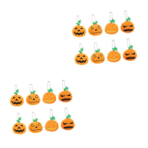 OFFSCH 16 Stk Kürbis dekorativer Anhänger Kürbis-Schlüsselanhänger- Plüsch Schlüsselanhänger halloween anhänger halloween schlüsselanhänger Kürbis-Schlüsselanhänger-Ornament Reize von OFFSCH