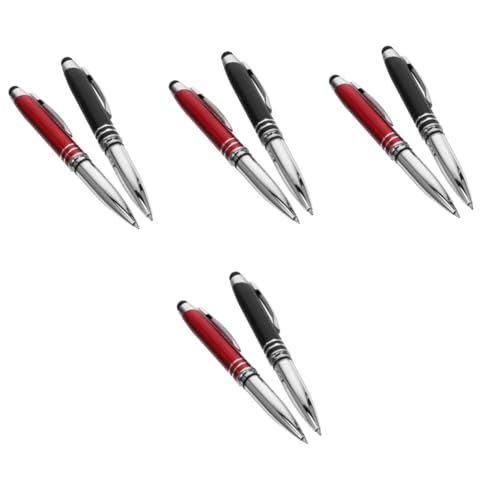 OFFSCH 16 Stück Touch Kugelschreiber Kugelschreiber Schwarze Spitze Tintenstift Stifte Für Touchscreen Presse Kugelschreiber Stylus Stifte Stift Mit LED Taschenlampe Fidgets von OFFSCH