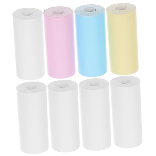 OFFSCH 18 Rollen Thermodruckerpapier Selbstklebende Mini Druckpapierrollen Bedruckbare Aufkleber Für Tragbare Taschendrucker Ohne Tinte von OFFSCH