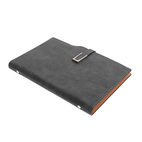 OFFSCH 1Stk Notizblock zur Aufbewahrung Agenda Zeitplan Notizblock Tagebuch Arbeitshefte meeting notizbuch meeting notebook Mehrzweck-Notizblock tragbares Stundenplanbuch Farbwechsel Grey von OFFSCH