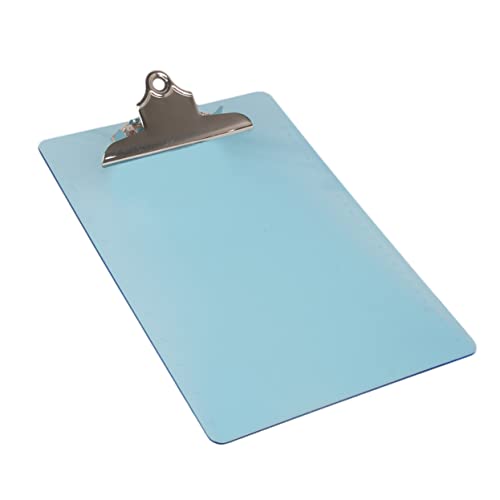 OFFSCH 1Stk Profil-Zwischenablage Papier-Klemmbrett Schreibtischbrett Klemmbretter mit flachem Clip Notizblöcke write board Schreibbrett a4 klemmbrett Papierhalter Klemmbrett Blue von OFFSCH