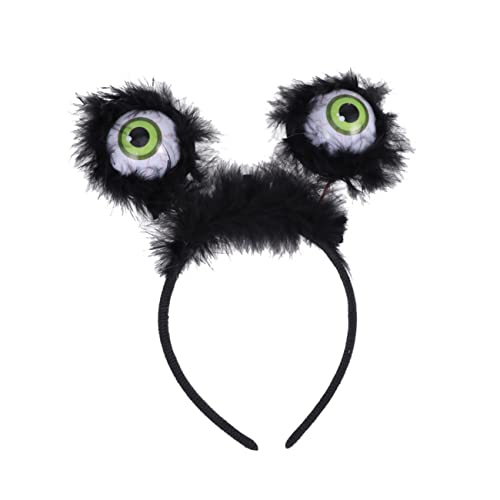 OFFSCH 1stk Augen-und Stirnband Performance-stirnband Bühnen-stirnband Bandana Stirnband Cosplay-stirnband Augapfel Haarband Party-kopfschmuck Gruseliges Halloween-haarband Plastik Black von OFFSCH