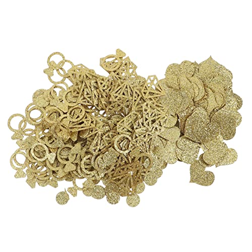 OFFSCH 2 Hochzeitskonfetti bunt komfetti Raumdekoration schöafzimmerdeko Partyballons Pailletten Hochzeitsdekoration für Party Konfetti Hochzeitsfeierdekor Papier Golden von OFFSCH