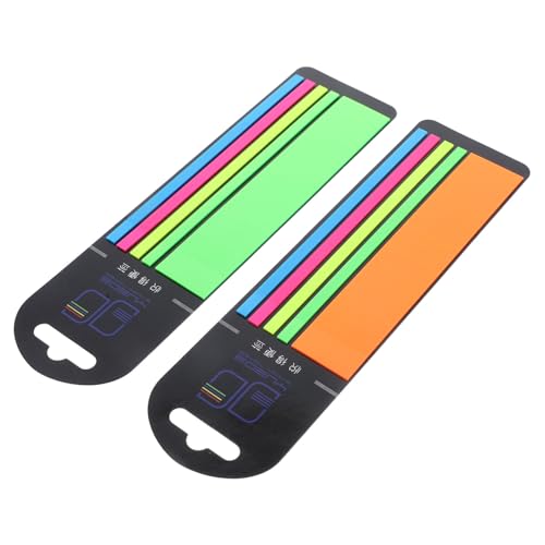 OFFSCH 2 Kisten Haftnotiz bunte Lesestreifen Textmarkerstreifen professionelle Satzmarkierer 3x5 Karten lesezeichen bookmarks tragbarer Seitenmarker Seitenmarkierung das Haustier von OFFSCH