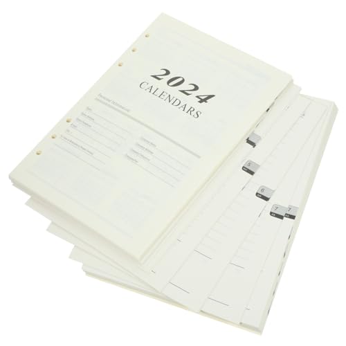 OFFSCH 2 Planer-Nachfüllpapier studiere Loseblattpapier Papiere für tragbare Notizbücher letter paper write board kladden schnellhefter englisches loseblattpapier praktisches Bindepapier von OFFSCH