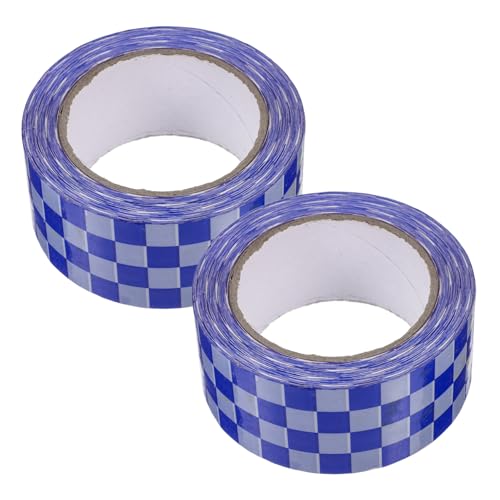 OFFSCH 2 Rollen Kariertes Dichtungsband Abdeckband Versandklebeband Verschlussband Für Waren Gemustertes Klebeband Dekoratives Washi-tape -washi-tape Ästhetisches Washi-tape Bopp von OFFSCH