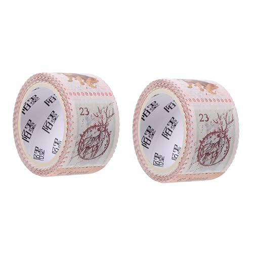 OFFSCH 2 Rollen Stempel Und Washi Tape Alphabet Aufkleber Farbaufkleber Abziehbild Planer Aufkleber Dagboek Aufkleber Scrapbook Stempelaufkleber Farbiges Klebeband Aufkleber Zum von OFFSCH