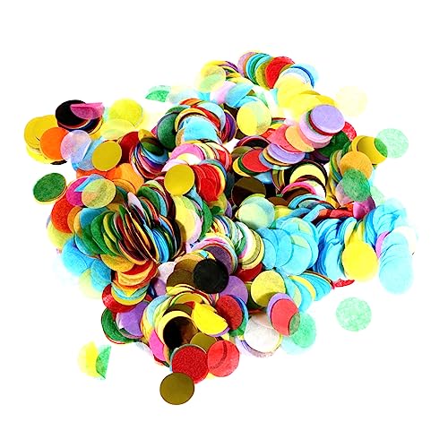 OFFSCH 100g gemischte Farbe rund Papier Konfetti Tissue Streusel Konfetti für Desktop-Party Hochzeit dekorative Ballon Füller von OFFSCH